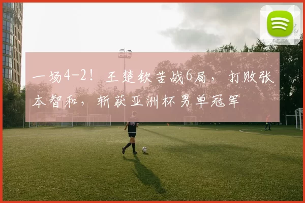 一场4-2！王楚钦苦战6局，打败张本智和，斩获亚洲杯男单冠军